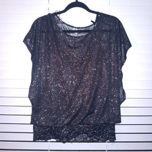 Studio Y brand woman's shiny top